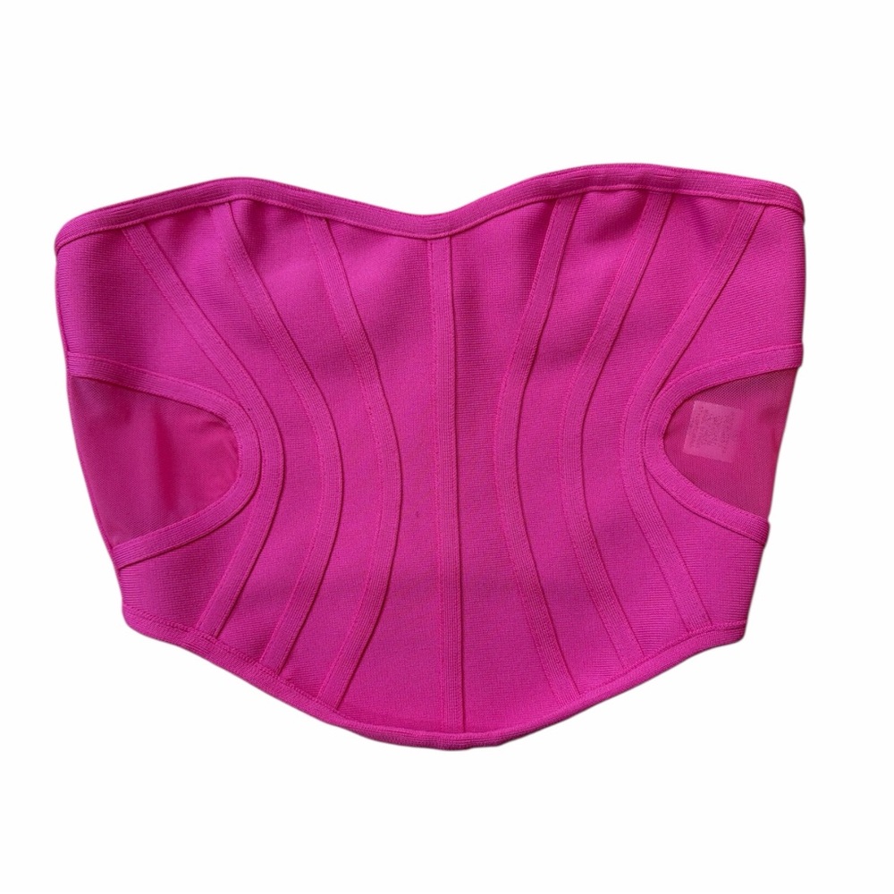 Tic Toc Pink Tube Top Corset Top